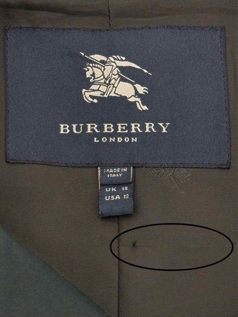 Pre - loved BURBERRY Navy Blue Size US 2 Coat at Reems Closet