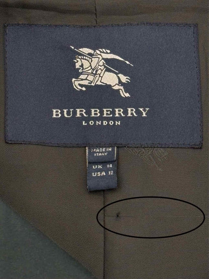 Pre - loved BURBERRY Navy Blue Size US 2 Coat at Reems Closet