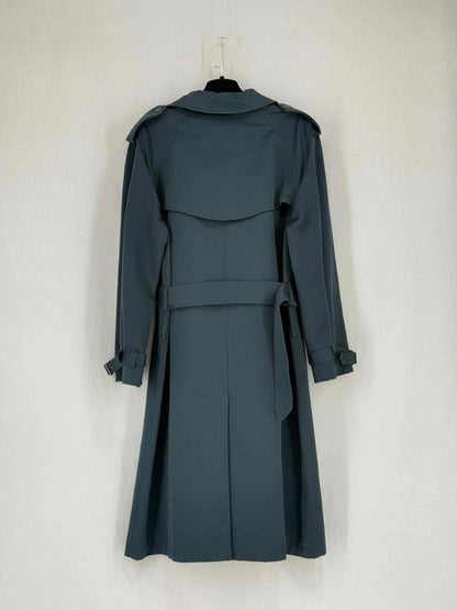 Pre - loved BURBERRY Navy Blue Size US 2 Coat at Reems Closet