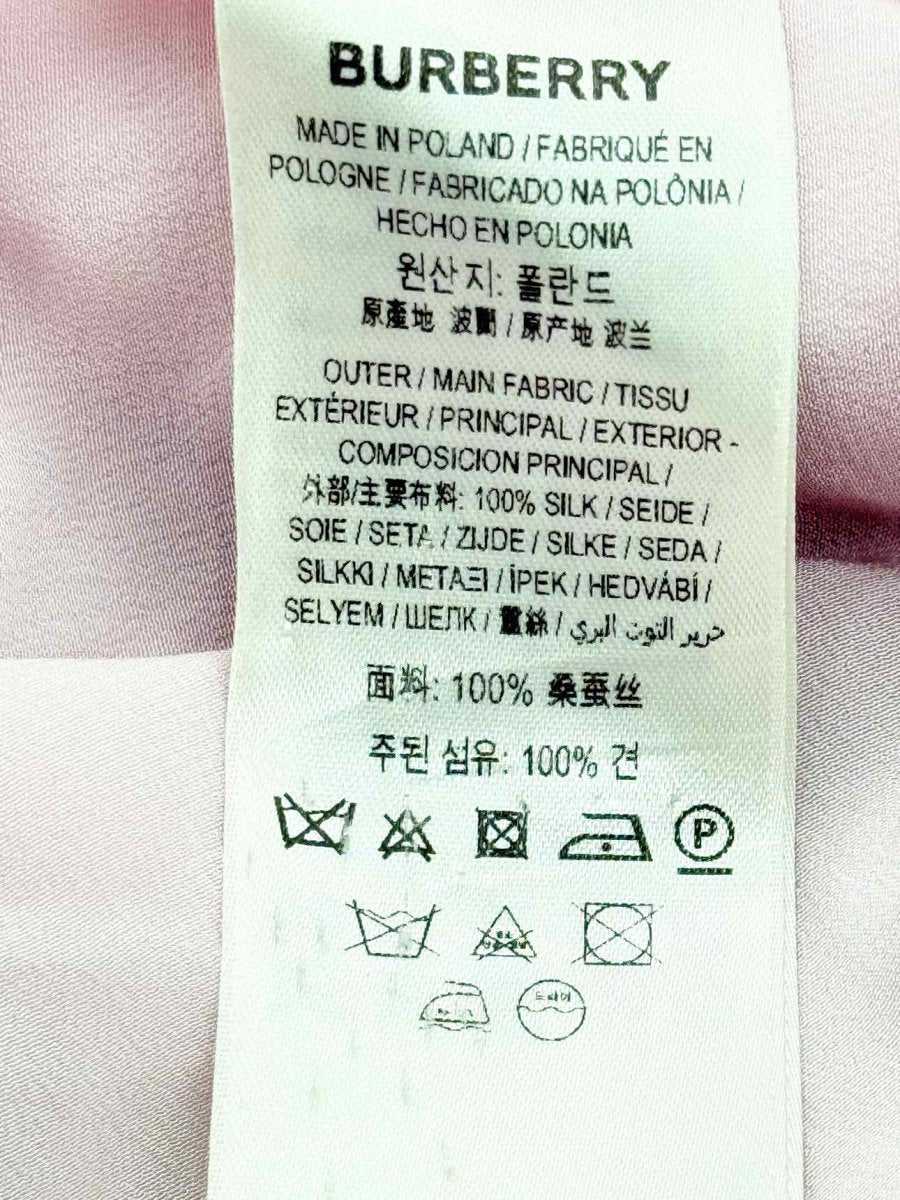 Pre - loved BURBERRY Pink Size US 8 Shirt at Reems Closet