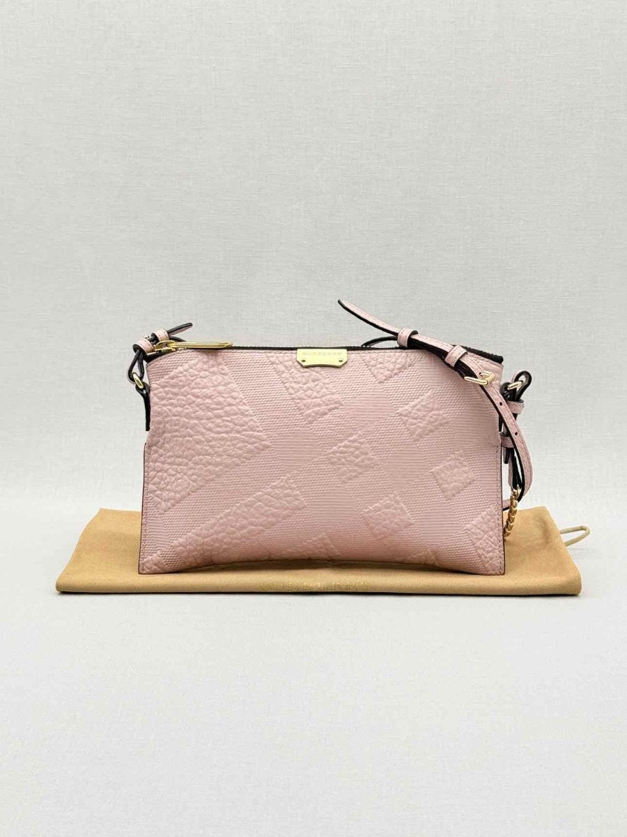 Pre - loved BURBERRY Powder Pink Crossbody at Reems Closet