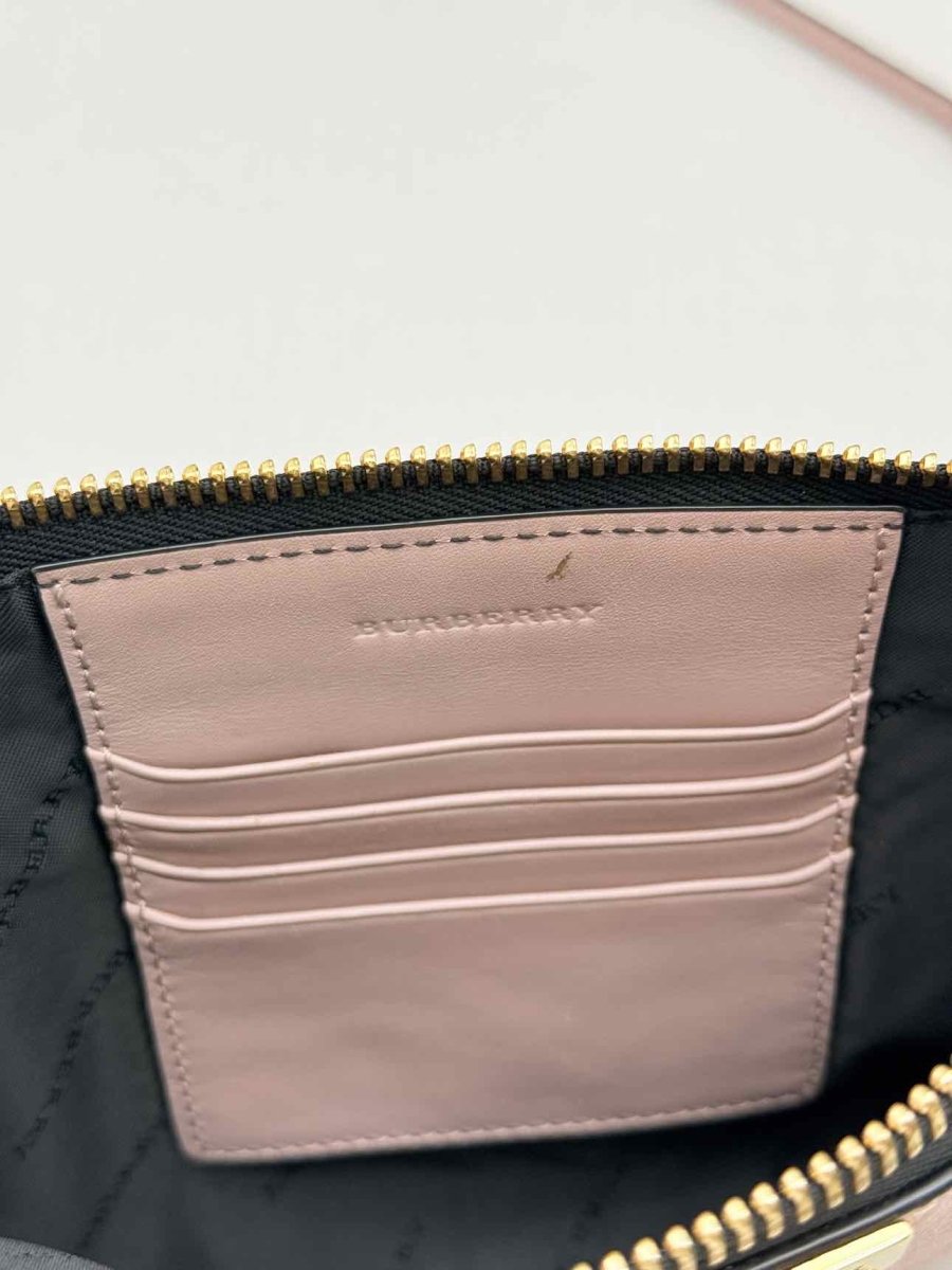 Pre - loved BURBERRY Powder Pink Crossbody at Reems Closet