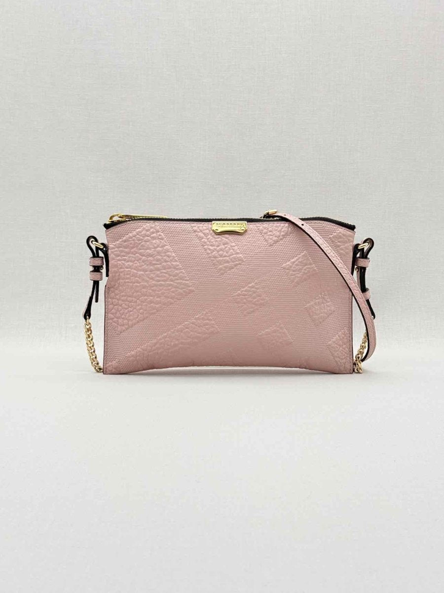 Pre - loved BURBERRY Powder Pink Crossbody at Reems Closet