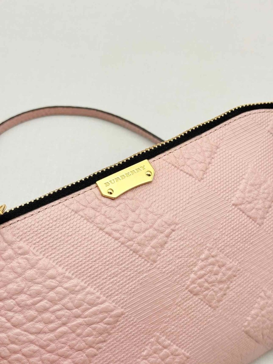 Pre - loved BURBERRY Powder Pink Crossbody at Reems Closet