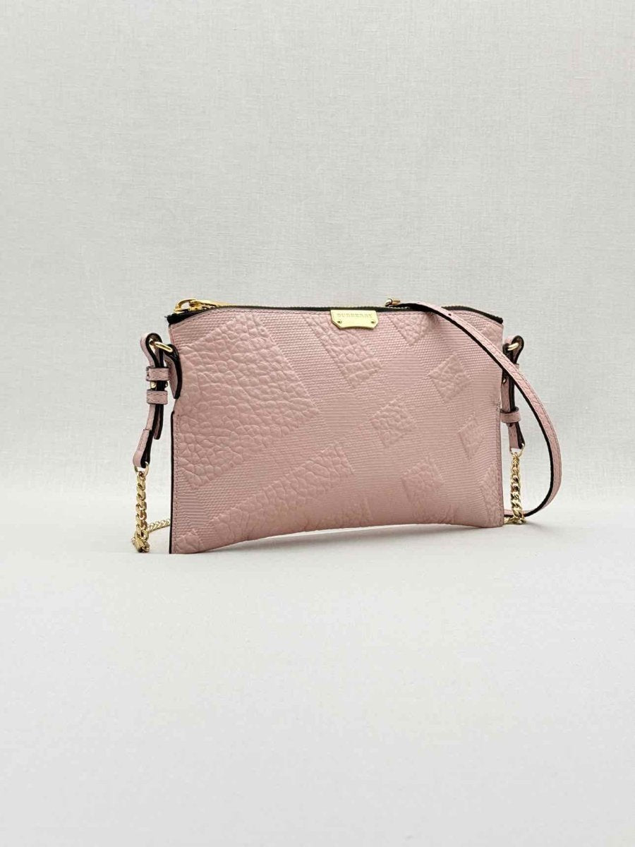 Pre - loved BURBERRY Powder Pink Crossbody at Reems Closet