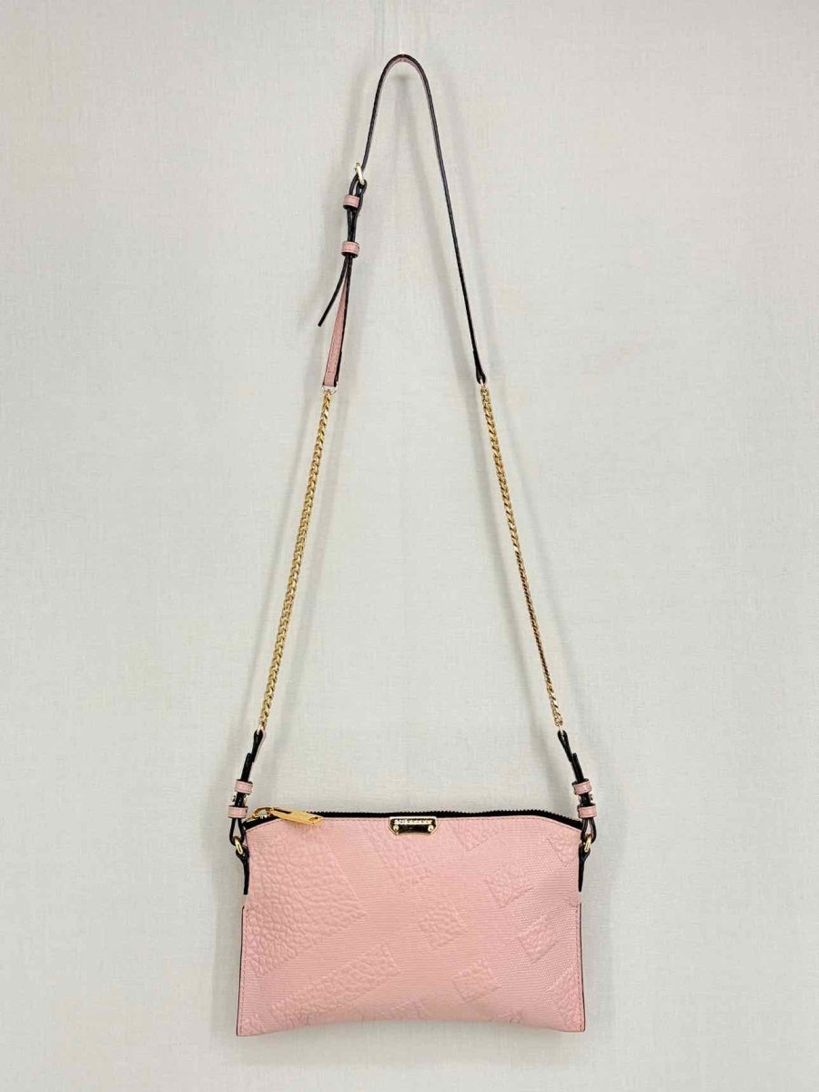 Pre - loved BURBERRY Powder Pink Crossbody at Reems Closet