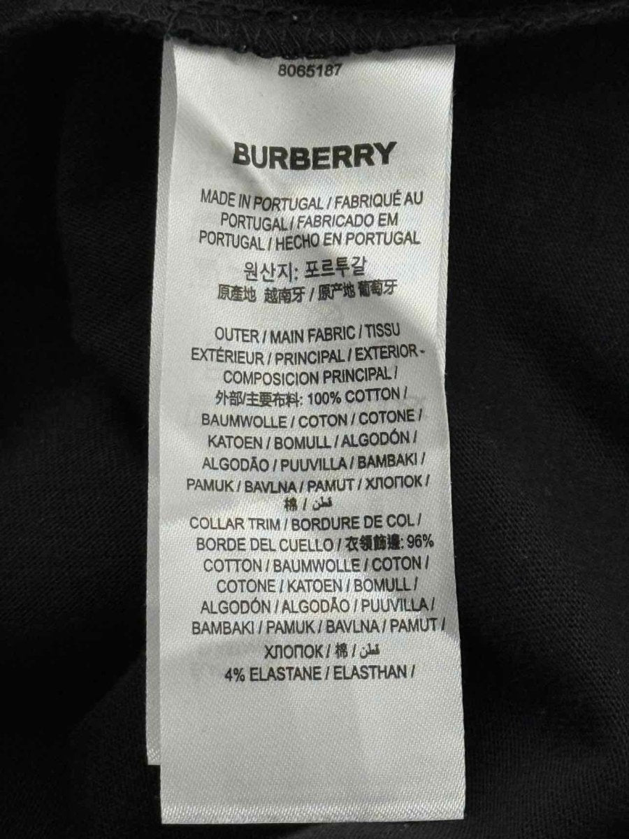 Pre - loved BURBERRY Prorsum Label Black Size Small T-shirt at Reems Closet