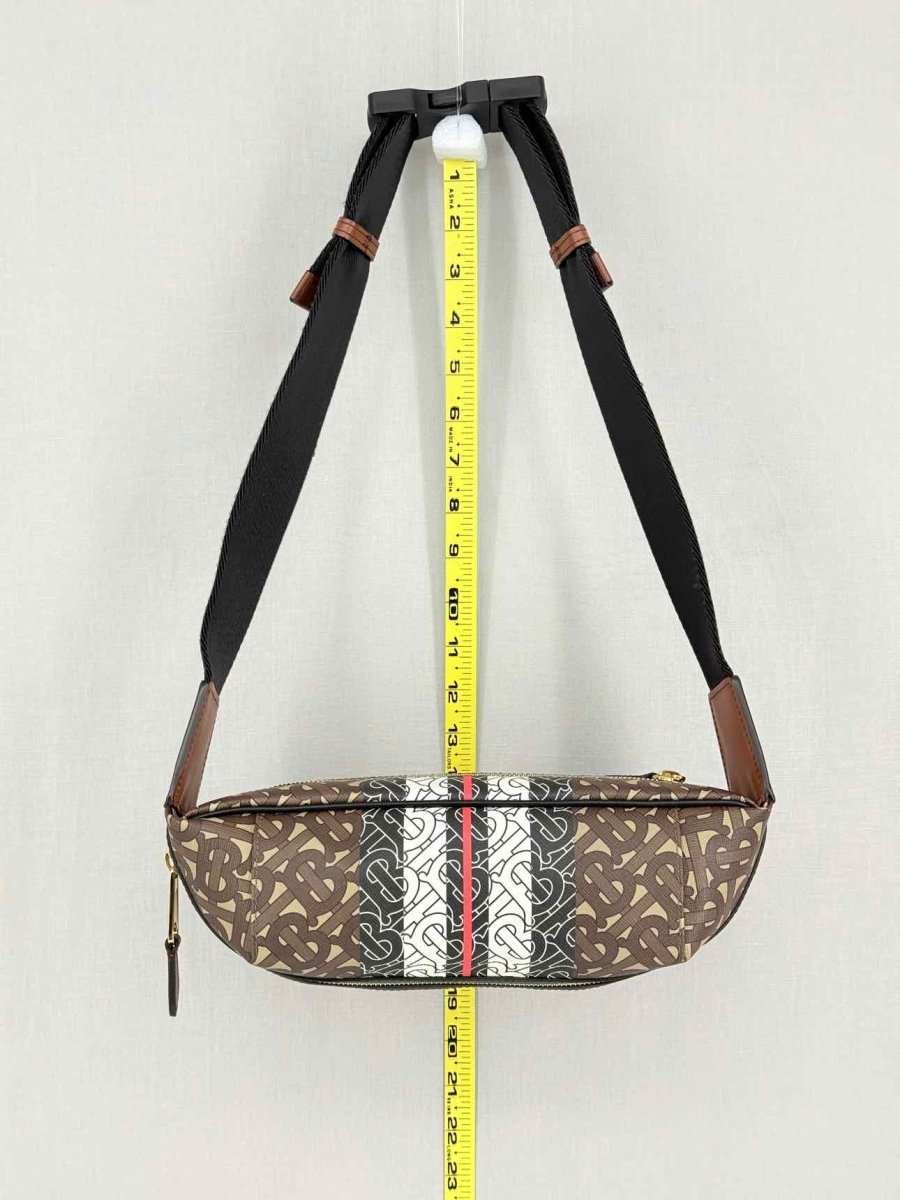 Pre-loved BURBERRY Sonny Bum Brown Multicolor Belt Bag at Reems Closet