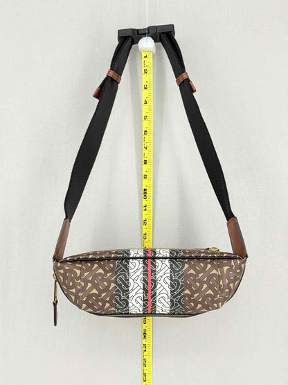 Pre-loved BURBERRY Sonny Bum Brown Multicolor Belt Bag at Reems Closet
