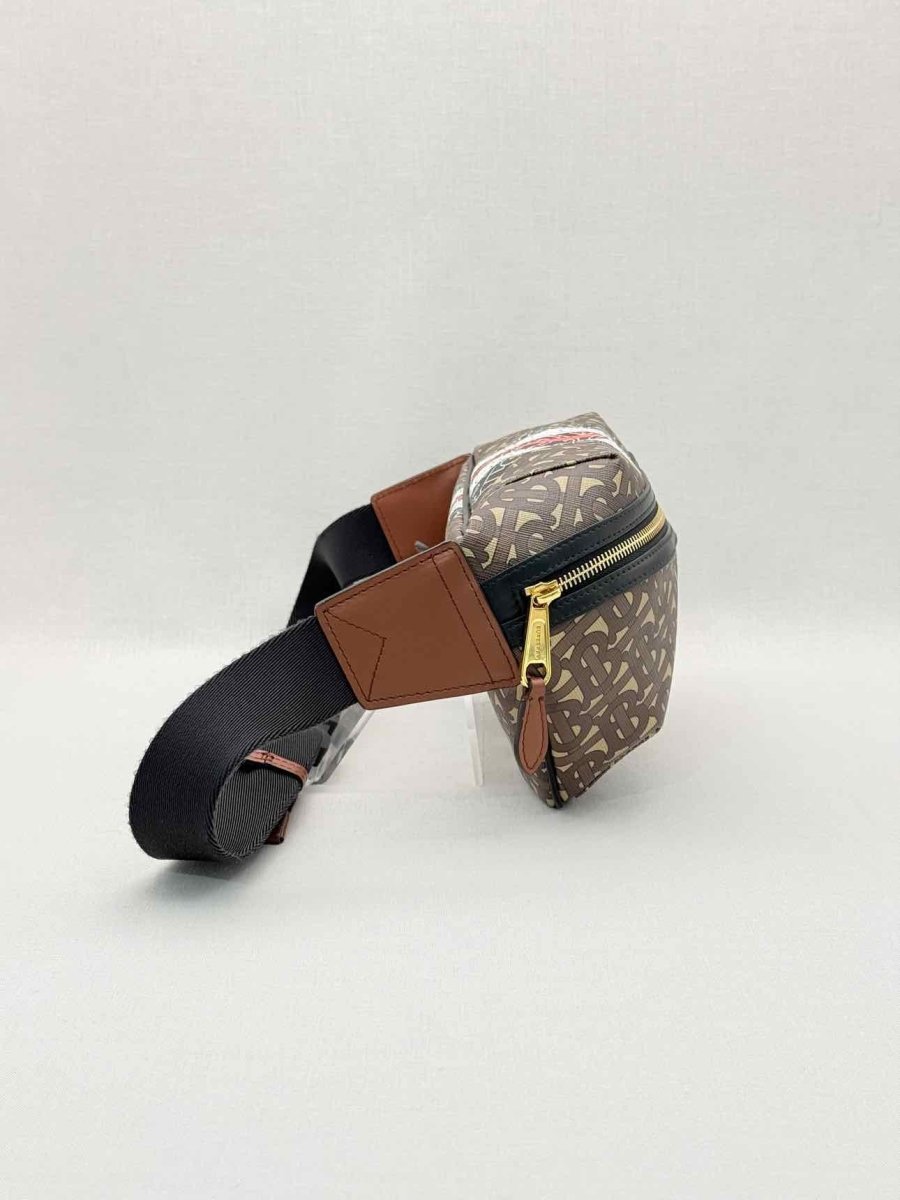 Pre-loved BURBERRY Sonny Bum Brown Multicolor Belt Bag at Reems Closet