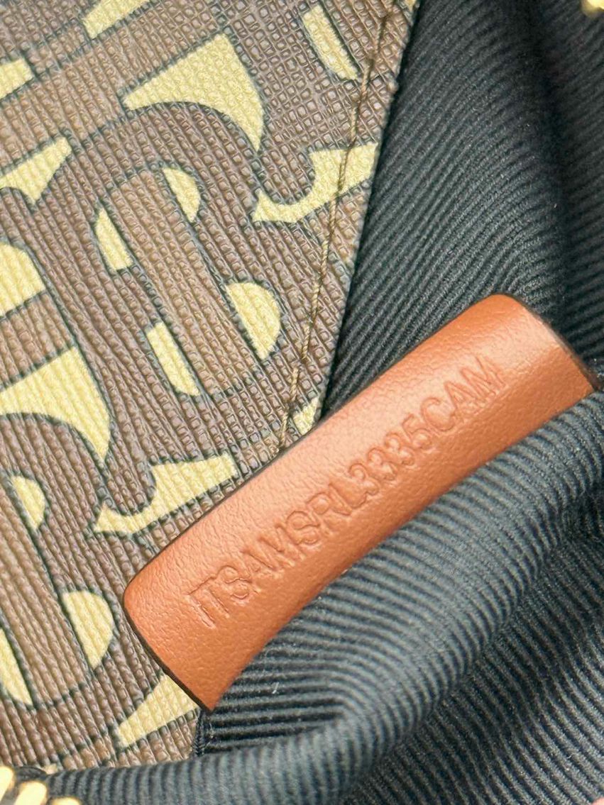 Pre-loved BURBERRY Sonny Bum Brown Multicolor Belt Bag at Reems Closet