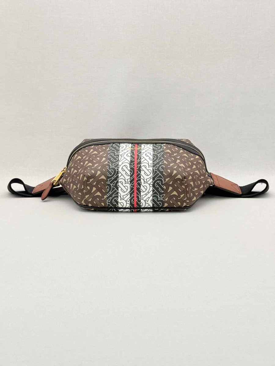 Pre-loved BURBERRY Sonny Bum Brown Multicolor Belt Bag at Reems Closet