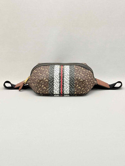 Pre-loved BURBERRY Sonny Bum Brown Multicolor Belt Bag at Reems Closet