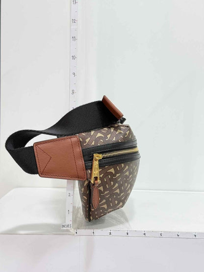 Pre-loved BURBERRY Sonny Bum Brown Multicolor Belt Bag at Reems Closet