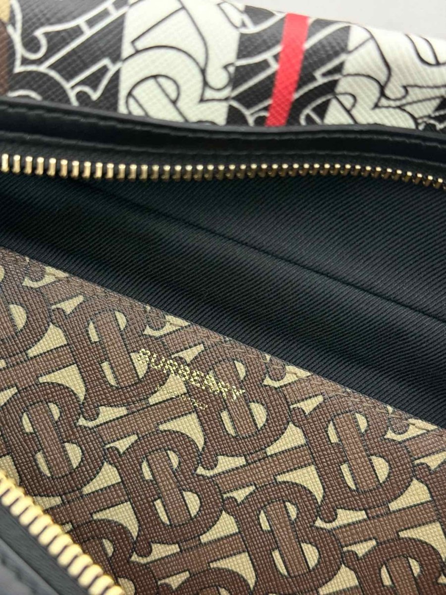 Pre-loved BURBERRY Sonny Bum Brown Multicolor Belt Bag at Reems Closet