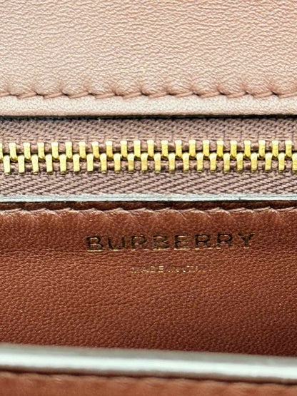 Pre-loved BURBERRY TB Flap Brown Multicolor Monogram Shoulder Bag at Reems Closet