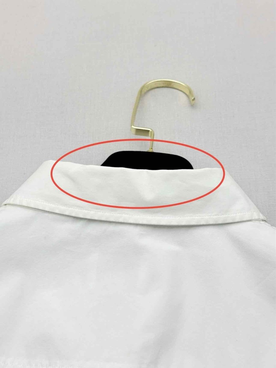 Pre - loved BURBERRY White Size US 6 Knee Length Dress at Reems Closet
