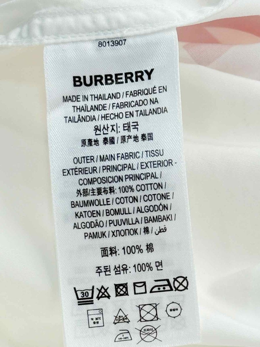 Pre - loved BURBERRY White Size US 6 Knee Length Dress at Reems Closet