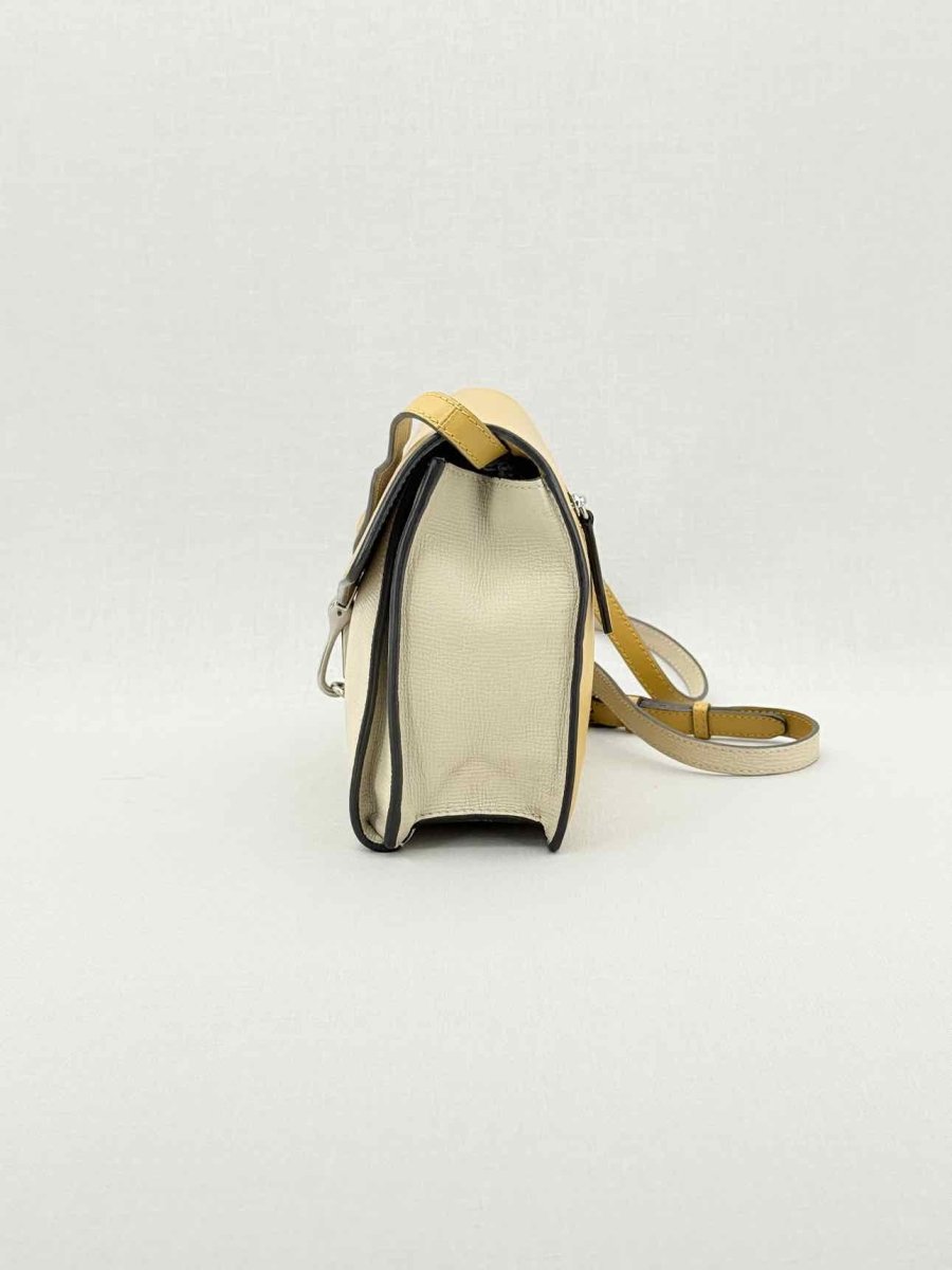 Pre - loved BURBERRY Yellow & Beige Crossbody at Reems Closet