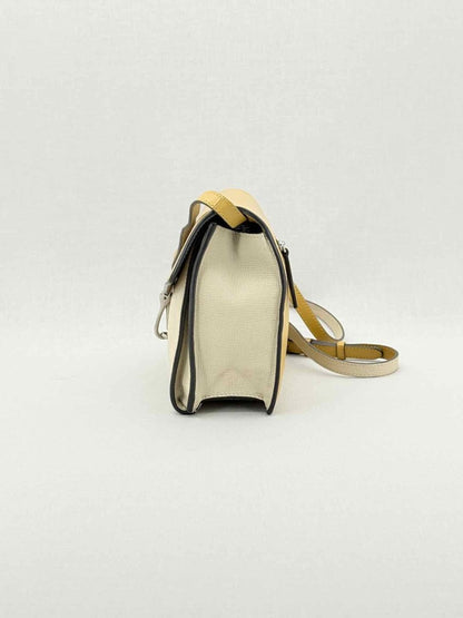 Pre - loved BURBERRY Yellow & Beige Crossbody at Reems Closet