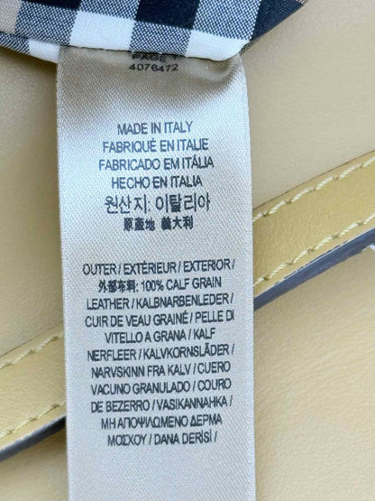 Pre - loved BURBERRY Yellow & Beige Crossbody at Reems Closet