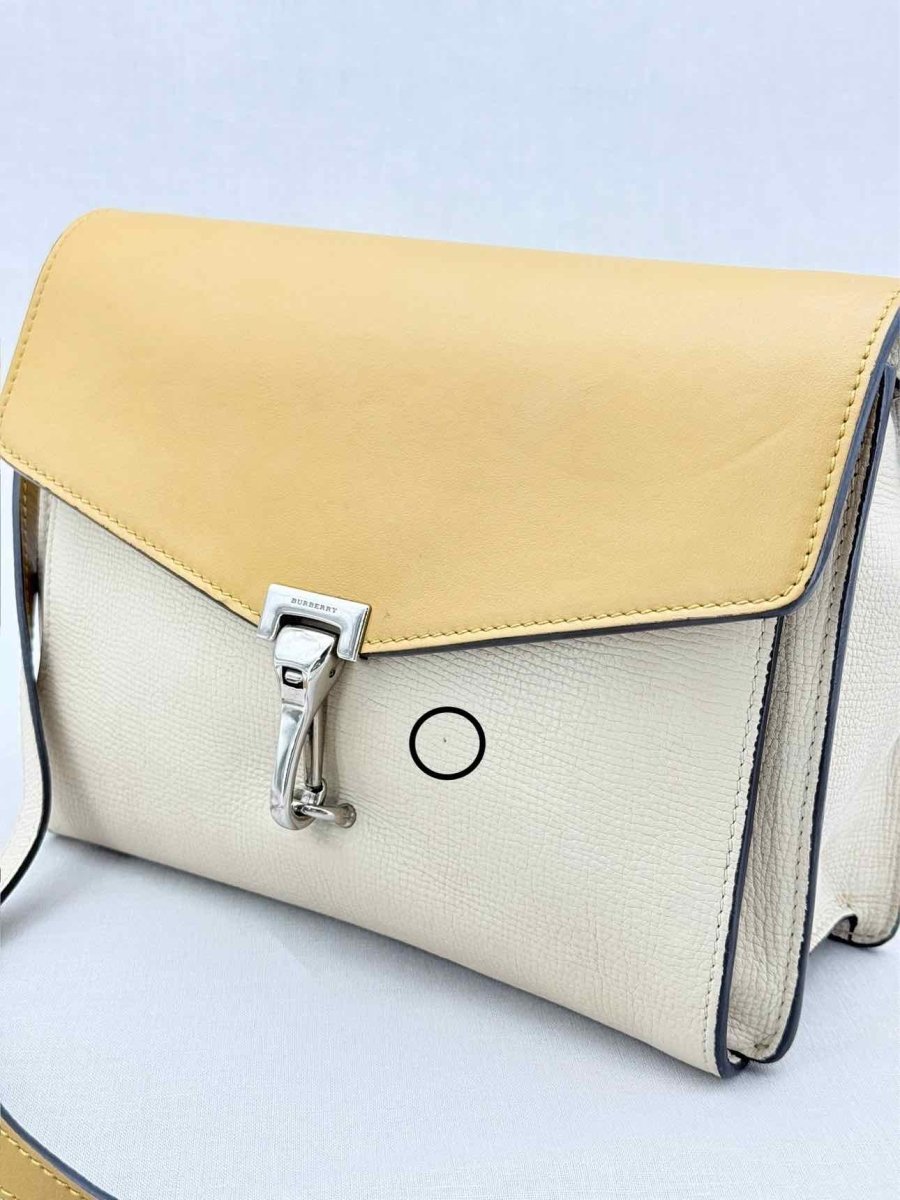 Pre - loved BURBERRY Yellow & Beige Crossbody at Reems Closet
