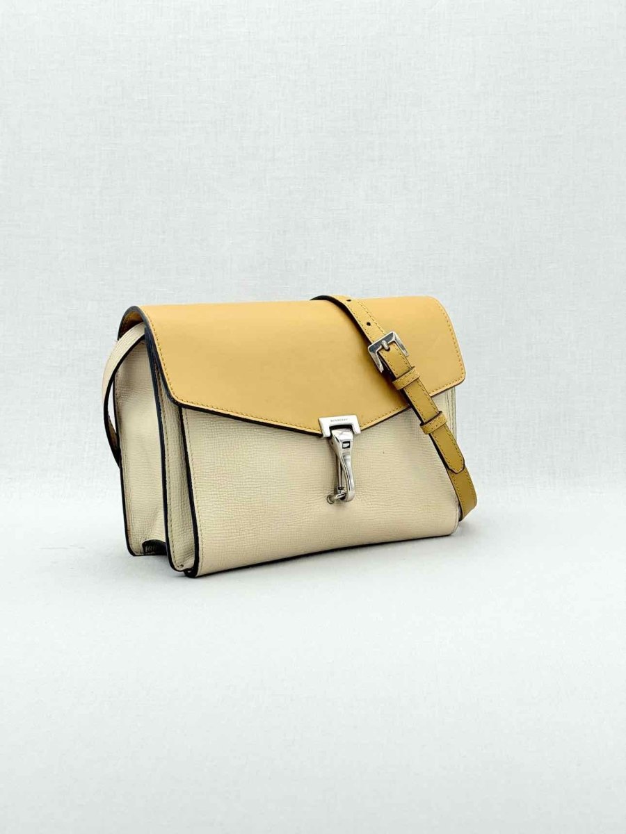 Pre - loved BURBERRY Yellow & Beige Crossbody at Reems Closet