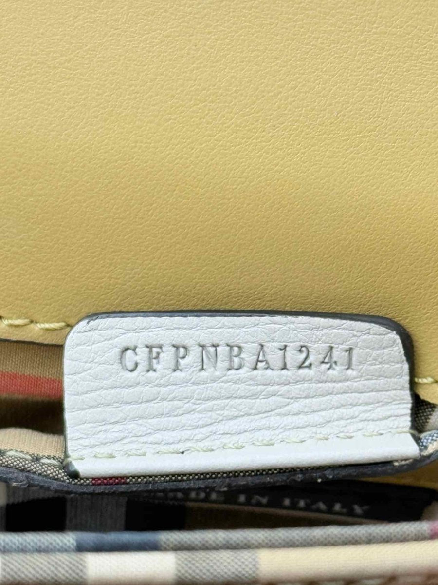 Pre - loved BURBERRY Yellow & Beige Crossbody at Reems Closet