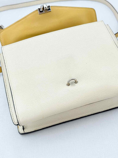 Pre - loved BURBERRY Yellow & Beige Crossbody at Reems Closet