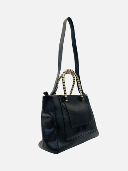 Pre - loved BVLGARI Black Tote Bag at Reems Closet