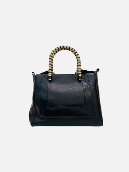 Pre - loved BVLGARI Black Tote Bag at Reems Closet