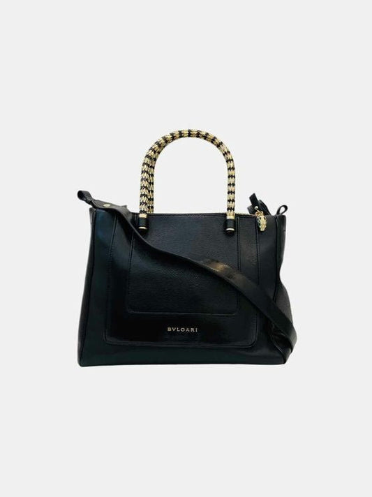 Pre - loved BVLGARI Black Tote Bag at Reems Closet