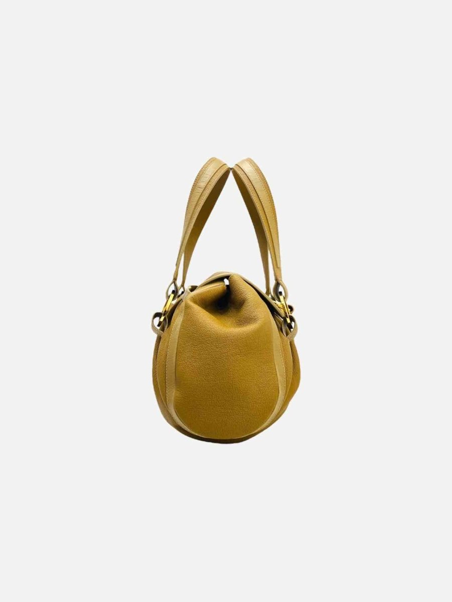 Pre - loved BVLGARI Chandra Tan Shoulder Bag at Reems Closet