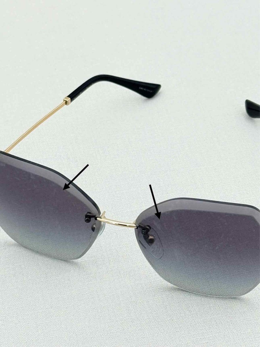 Pre - loved BVLGARI Grey Sunglasses at Reems Closet
