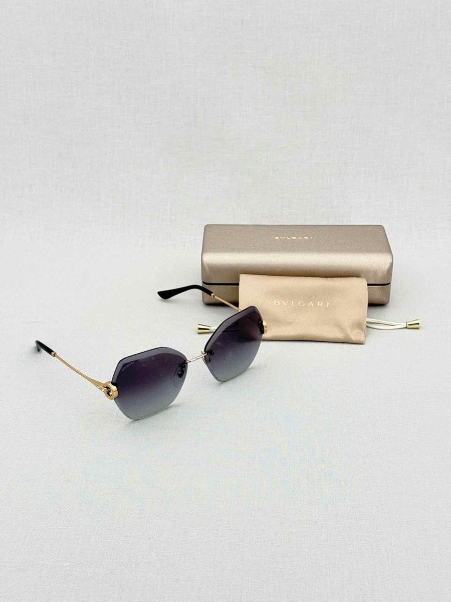 Pre - loved BVLGARI Grey Sunglasses at Reems Closet