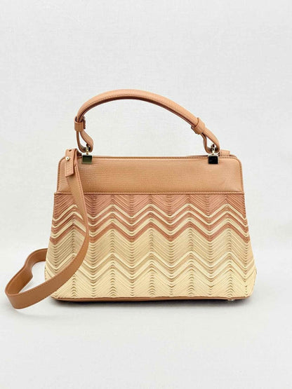 Pre - loved BVLGARI Isabella Rossellini Tricolor Top Handle at Reems Closet