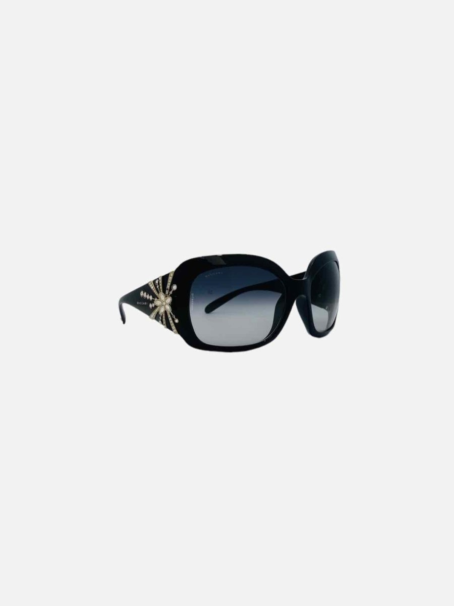 Pre - loved BVLGARI Limited Edition Black Sunglasses at Reems Closet