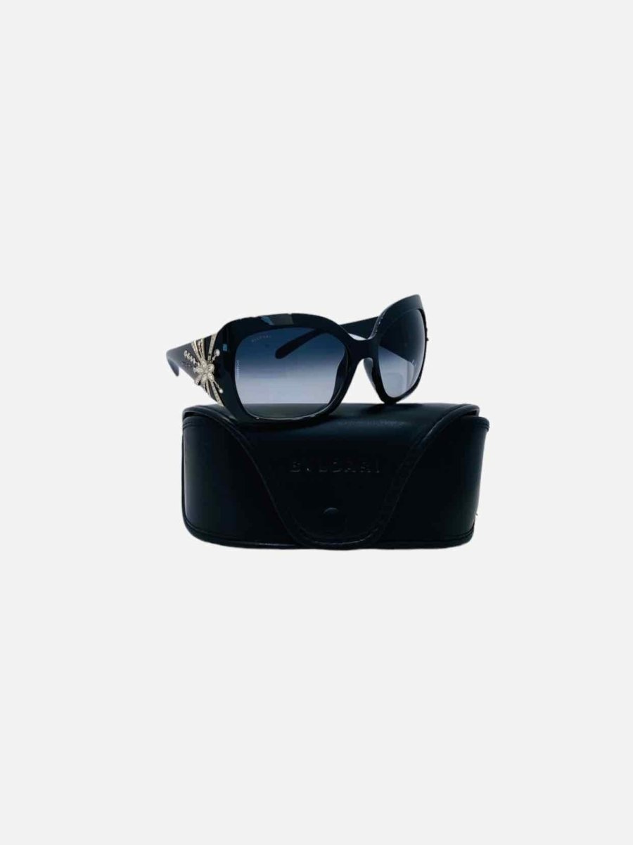 Pre - loved BVLGARI Limited Edition Black Sunglasses at Reems Closet