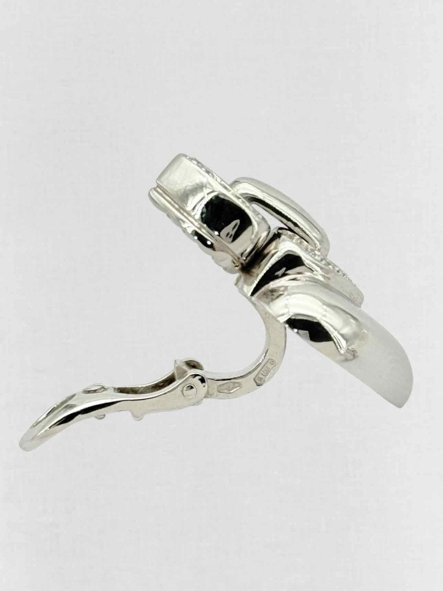 Pre - loved BVLGARI pave diamonds Earrings at Reems Closet