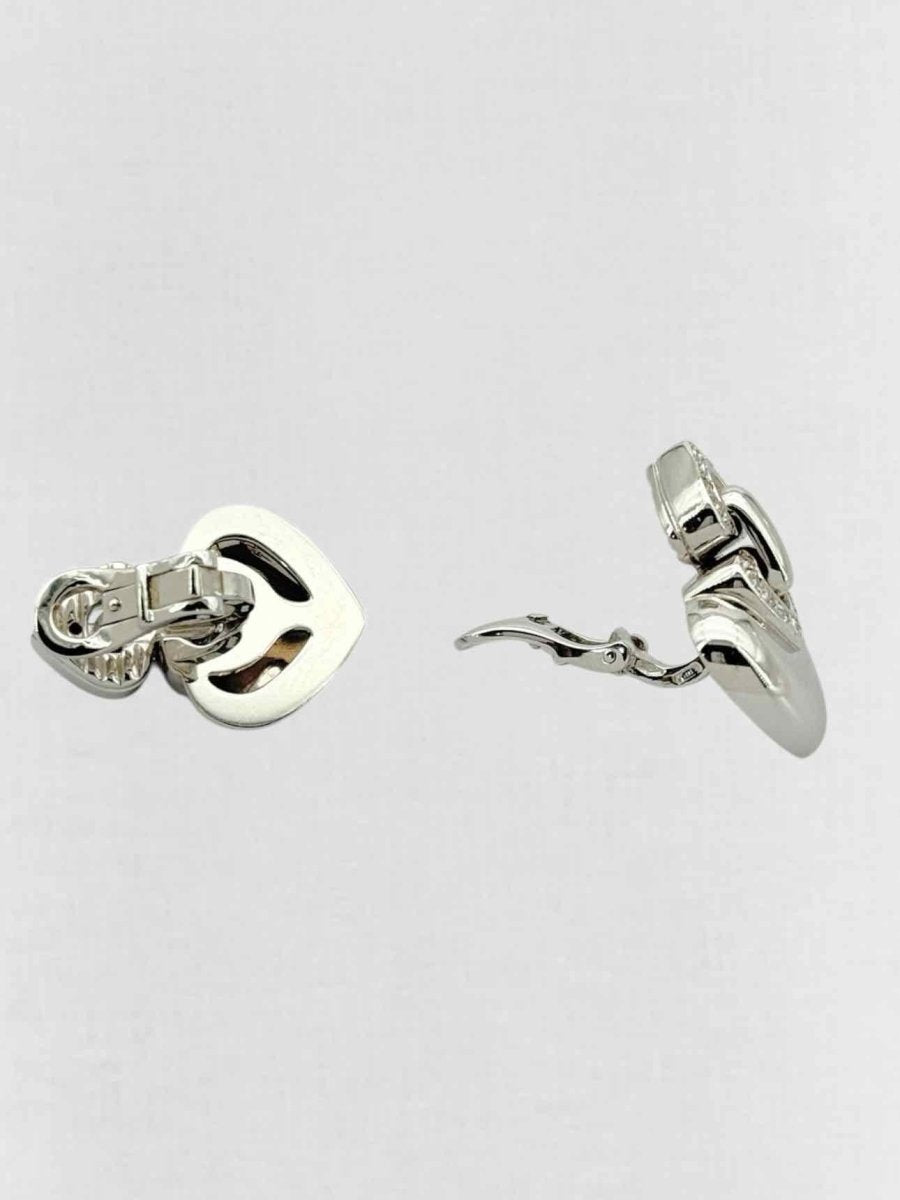 Pre - loved BVLGARI pave diamonds Earrings at Reems Closet