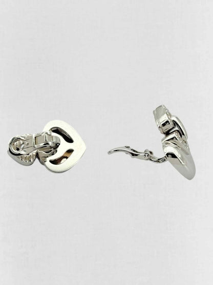 Pre - loved BVLGARI pave diamonds Earrings at Reems Closet