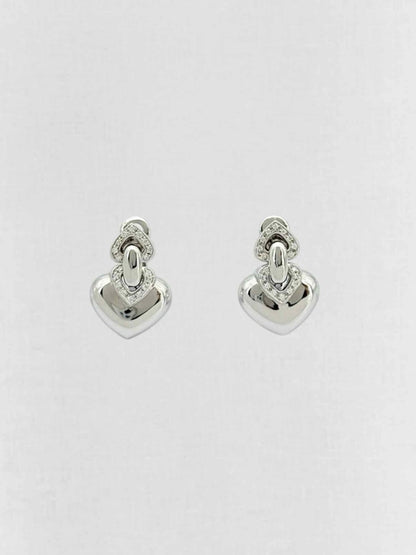 Pre - loved BVLGARI pave diamonds Earrings at Reems Closet
