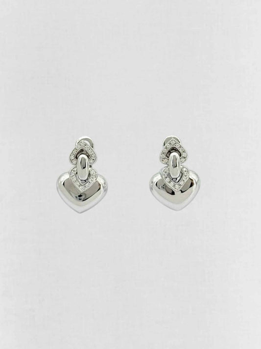 Pre - loved BVLGARI pave diamonds Earrings at Reems Closet