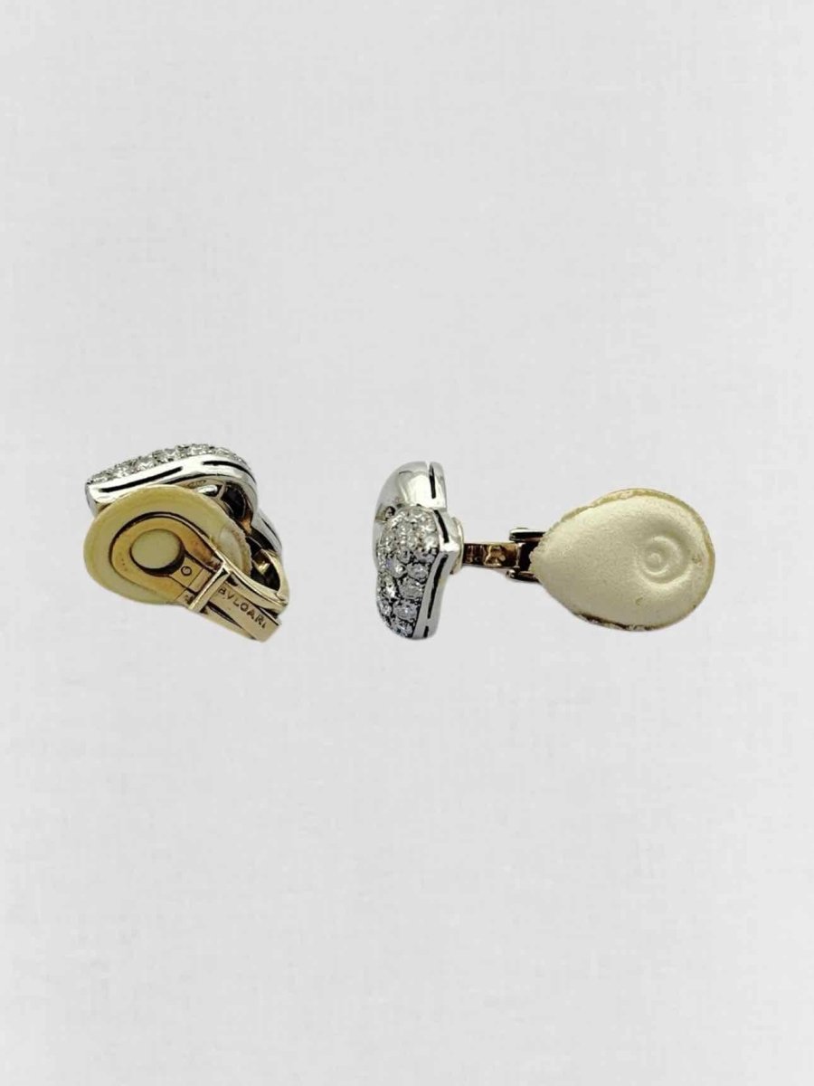 Pre - loved BVLGARI pave diamonds Earrings at Reems Closet
