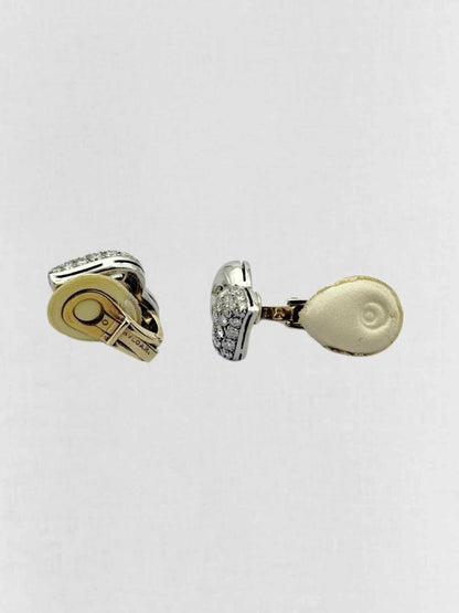 Pre - loved BVLGARI pave diamonds Earrings at Reems Closet