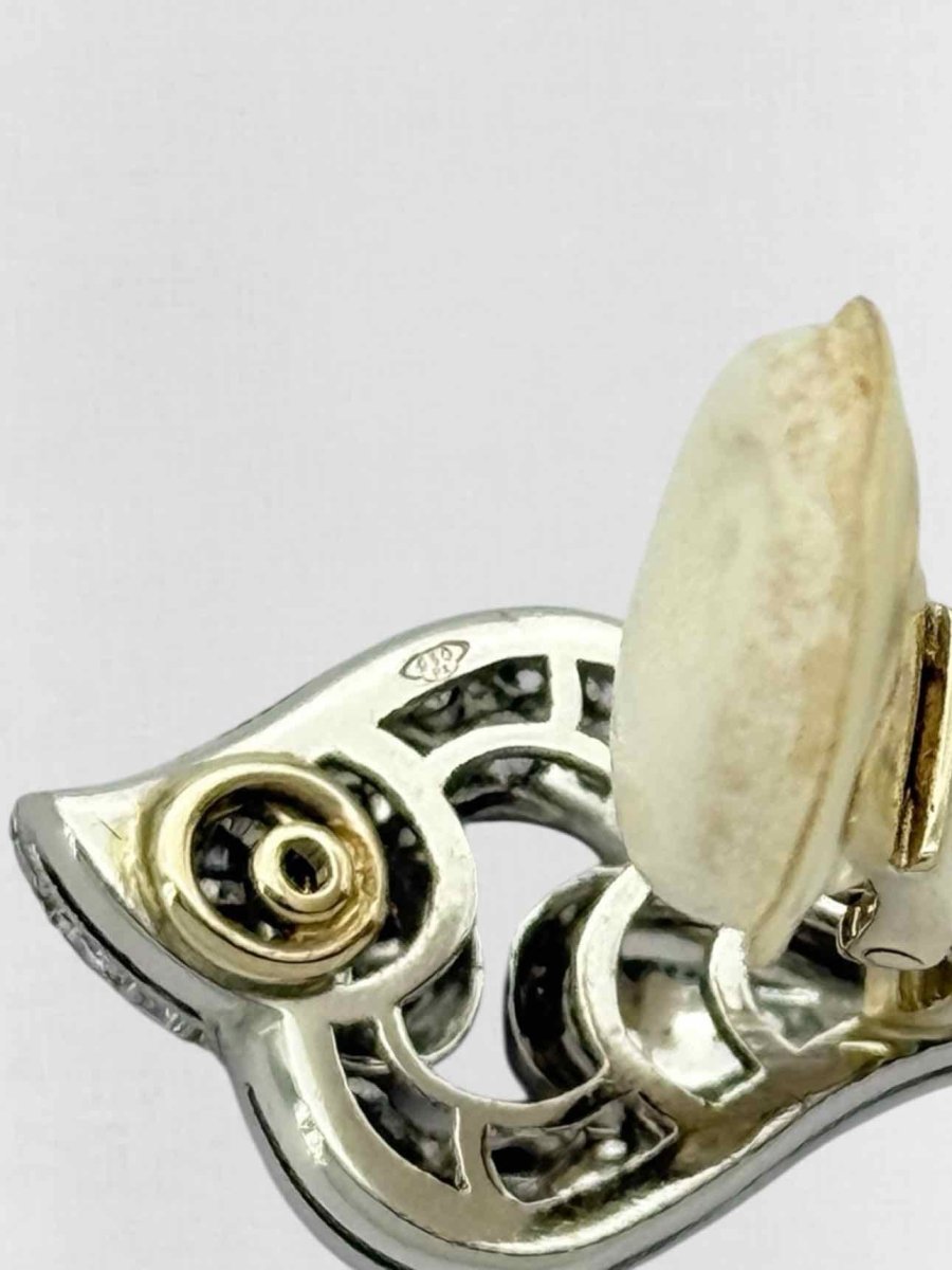 Pre - loved BVLGARI pave diamonds Earrings at Reems Closet