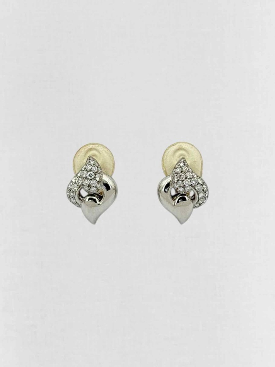 Pre - loved BVLGARI pave diamonds Earrings at Reems Closet