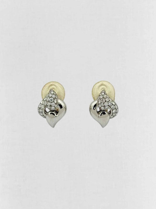 Pre - loved BVLGARI pave diamonds Earrings at Reems Closet