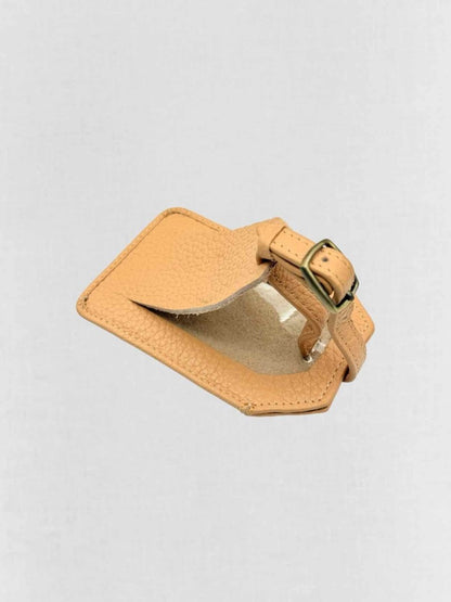 Pre - loved BVLGARI Resort Dubai Tan Luggage Tag at Reems Closet