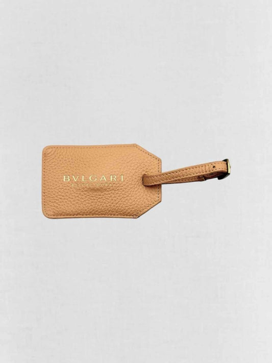 Pre - loved BVLGARI Resort Dubai Tan Luggage Tag at Reems Closet